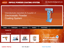 Tablet Screenshot of dipoleindia.com